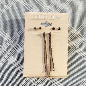 Sterling Silver Earring Set